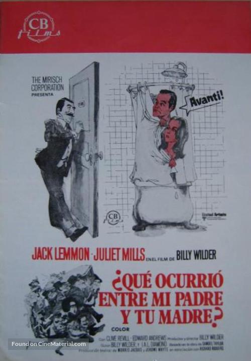 Avanti! - Spanish Movie Poster