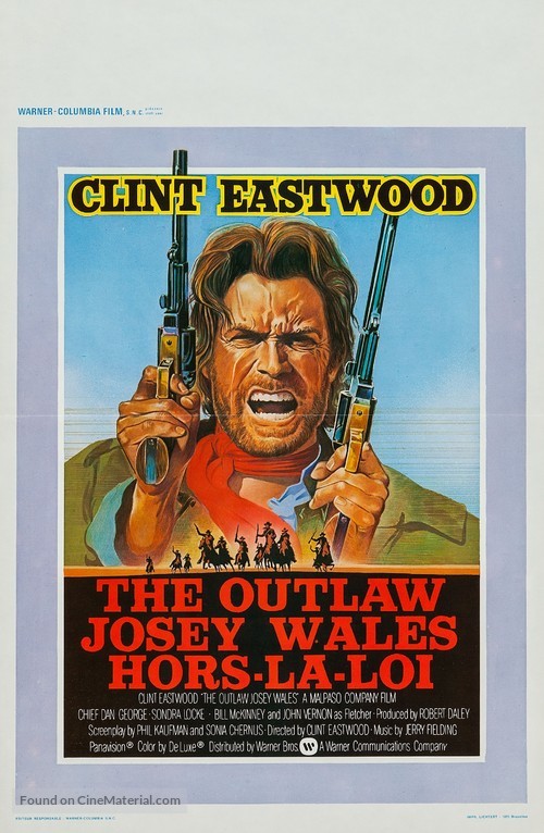 The Outlaw Josey Wales - Belgian Movie Poster