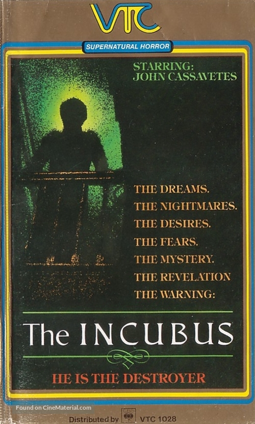 Incubus - Swedish VHS movie cover