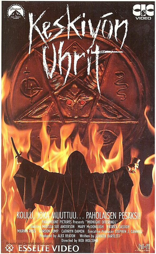 Midnight Offerings - Finnish VHS movie cover