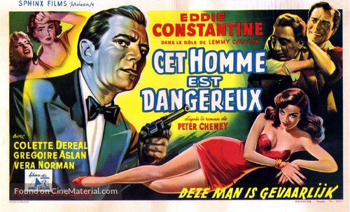 Cet homme est dangereux - Belgian Movie Poster