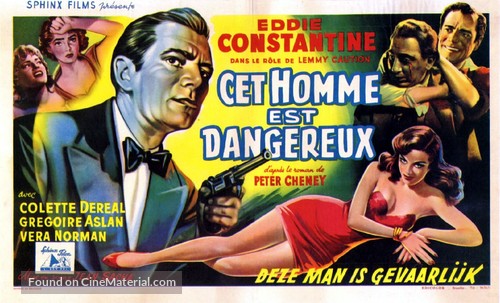 Cet homme est dangereux - Belgian Movie Poster