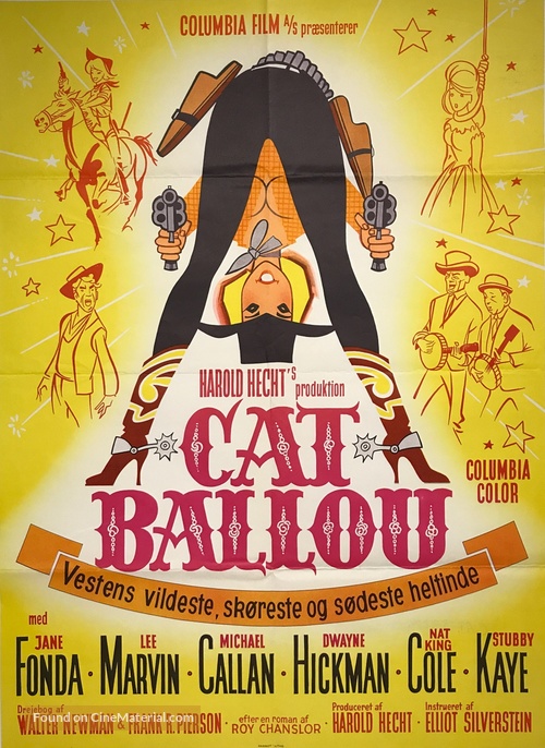 Cat Ballou - Danish Movie Poster