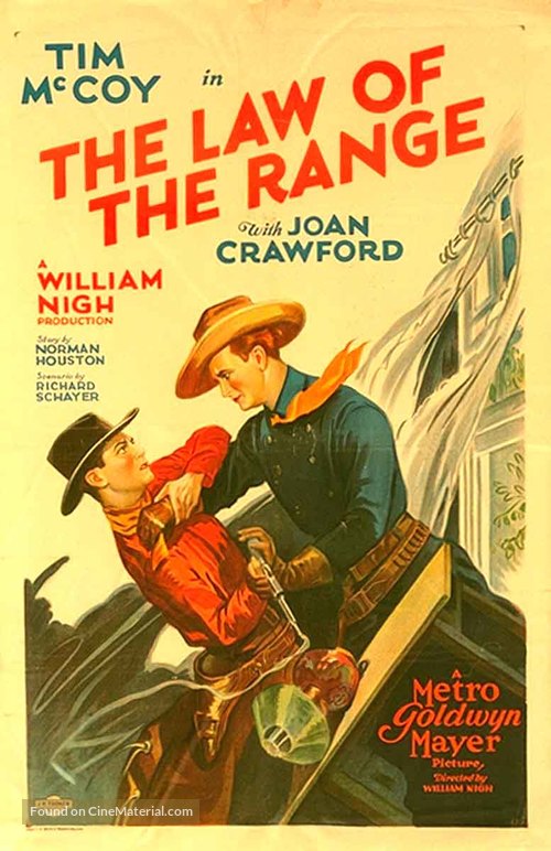 The Law of the Range - Movie Poster