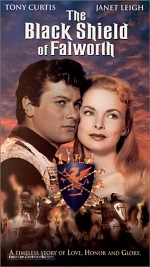 The Black Shield of Falworth - VHS movie cover