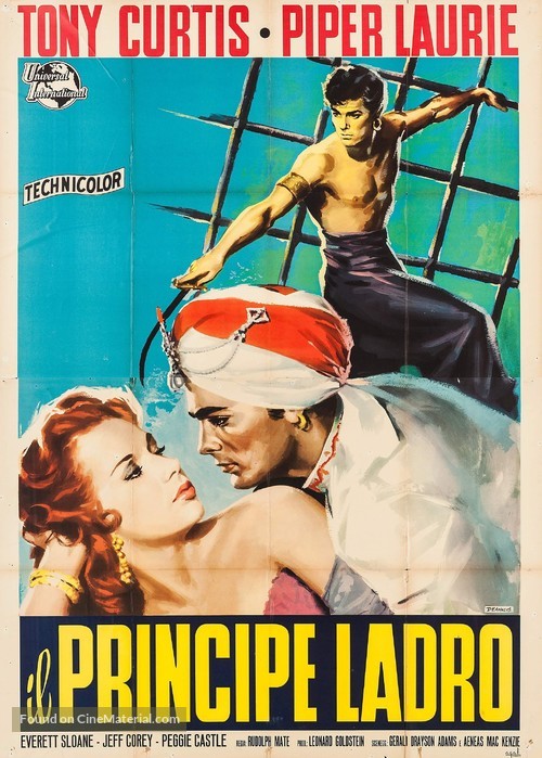 The Prince Who Was a Thief - Italian Movie Poster