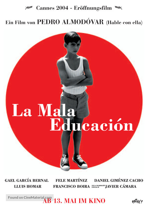 La mala educaci&oacute;n - Swiss Movie Poster