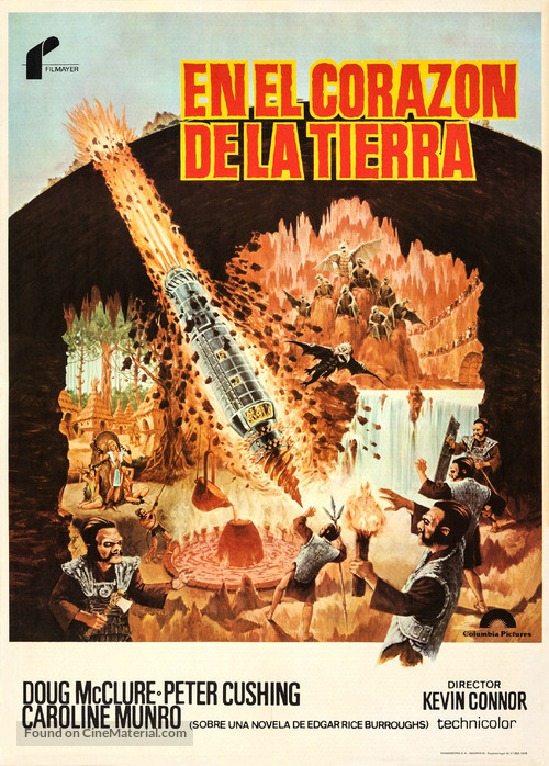 At the Earth&#039;s Core - Spanish Movie Poster