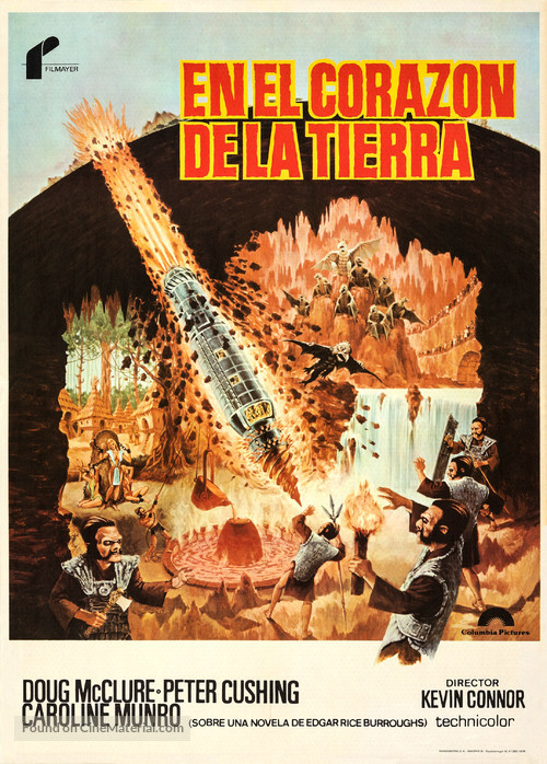 At the Earth&#039;s Core - Spanish Movie Poster