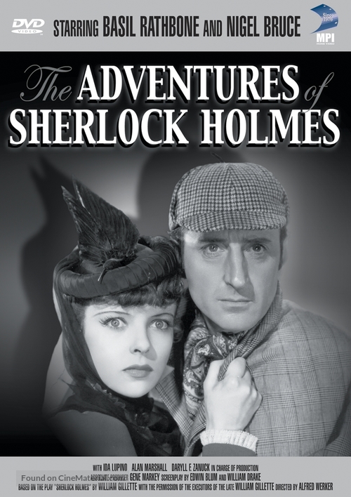 The Adventures of Sherlock Holmes - DVD movie cover