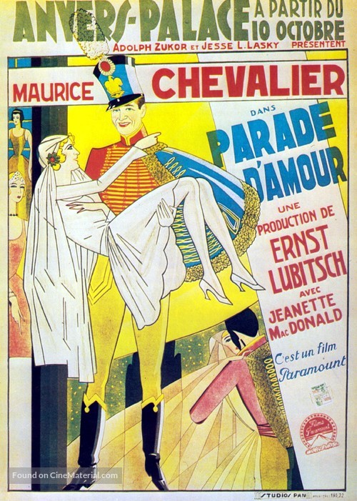 The Love Parade - Belgian Movie Poster