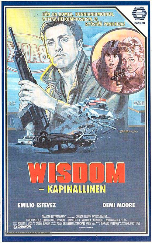 Wisdom - Finnish VHS movie cover