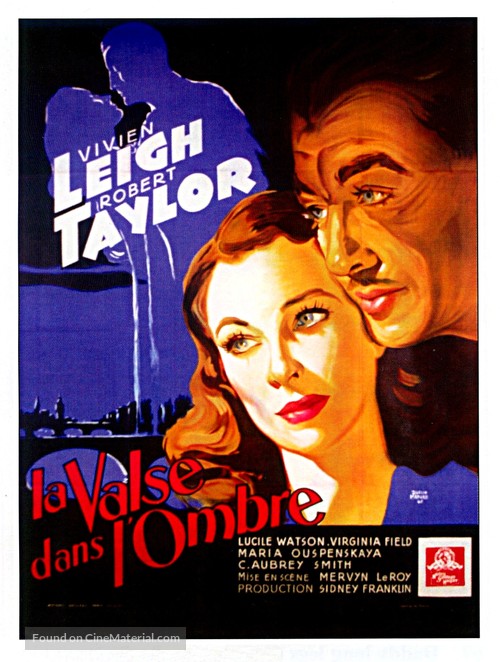 Waterloo Bridge (1940) French movie poster