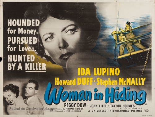 Woman in Hiding - British Movie Poster
