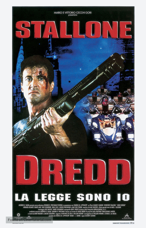 Judge Dredd - Italian Movie Poster