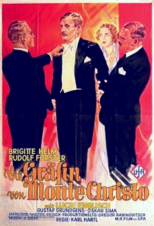 Die Gr&auml;fin von Monte-Christo - German Movie Poster
