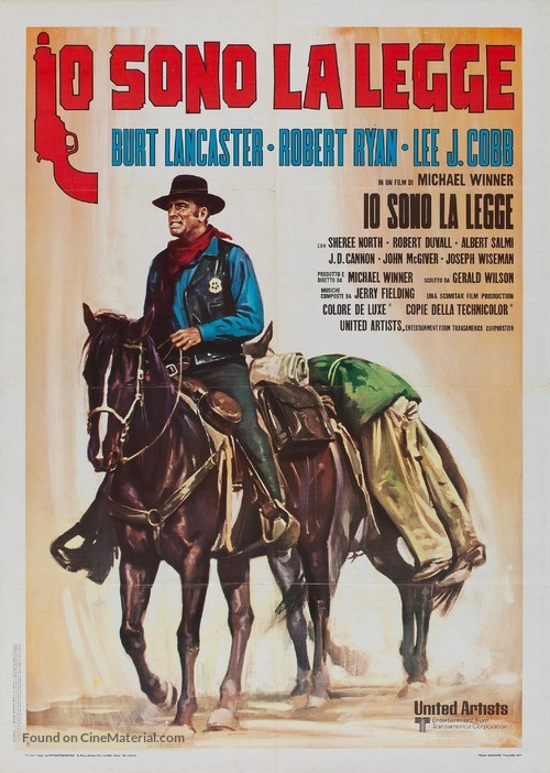 Lawman - Italian Movie Poster