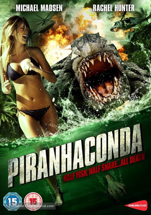 Piranhaconda - British DVD movie cover