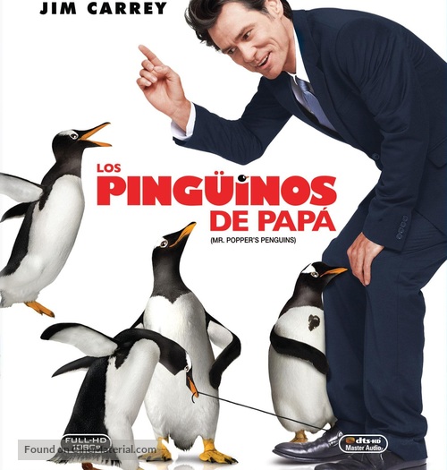 Mr. Popper&#039;s Penguins - Mexican Blu-Ray movie cover