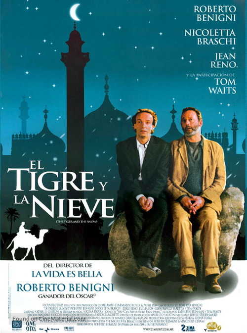 Tigre e la neve, La - Mexican Movie Poster