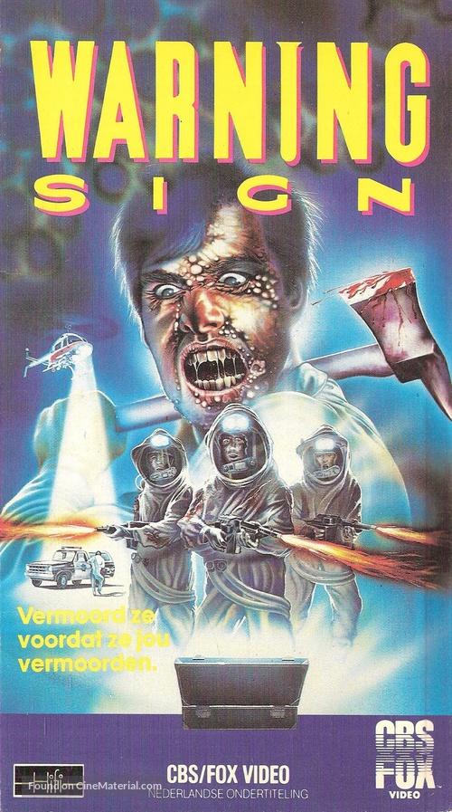 Warning Sign - Dutch VHS movie cover