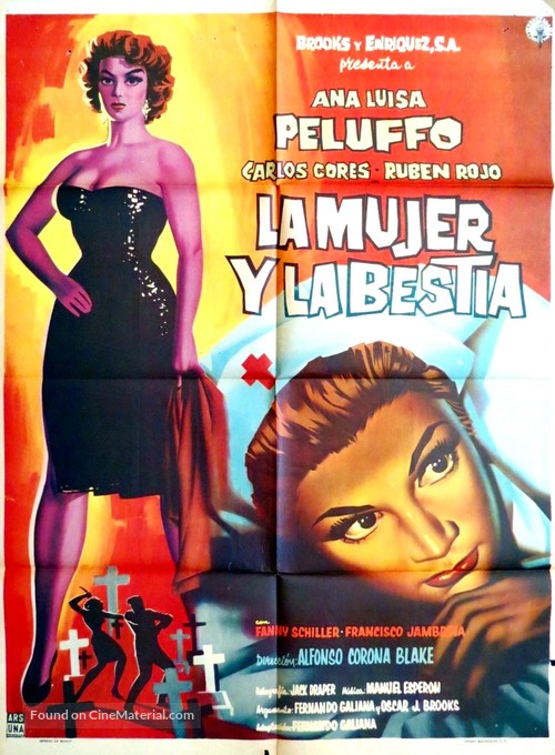 La mujer y la bestia - Mexican Movie Poster