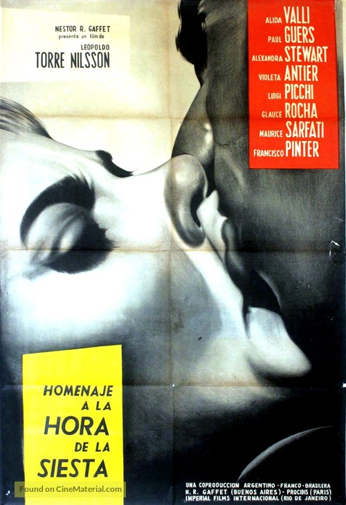 Homenaje a la hora de la siesta - Argentinian Movie Poster