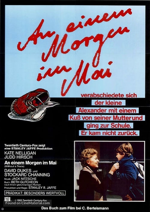 Without a Trace - German Movie Poster
