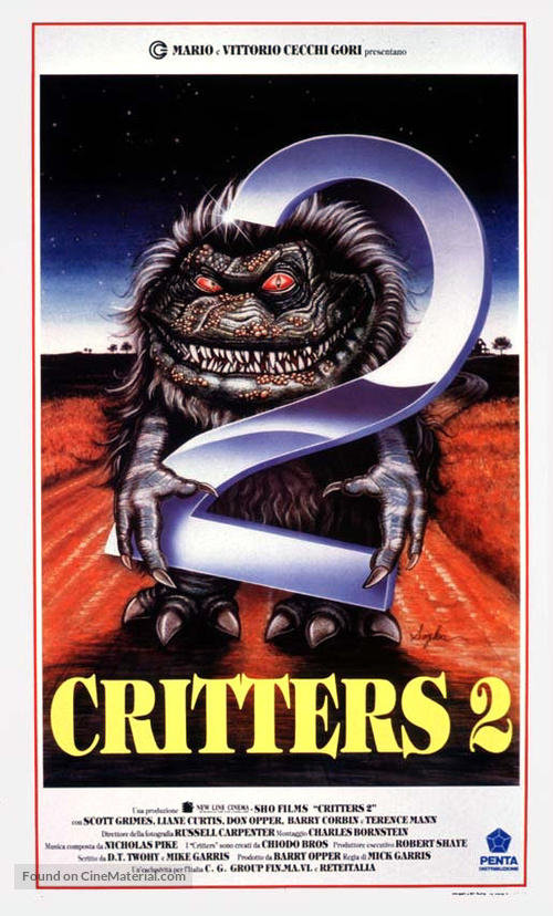 Critters 2: The Main Course - Italian Movie Poster