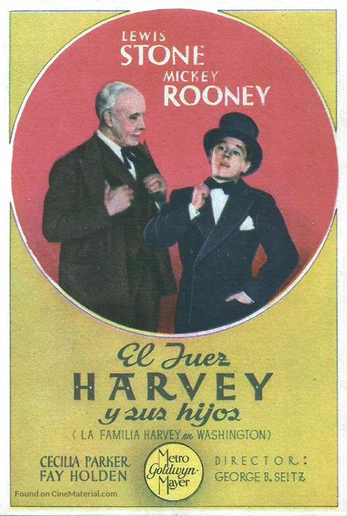 Judge Hardy&#039;s Children - Spanish Movie Poster
