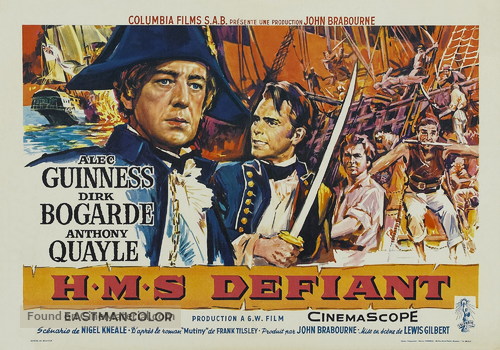 H.M.S. Defiant - Belgian Movie Poster