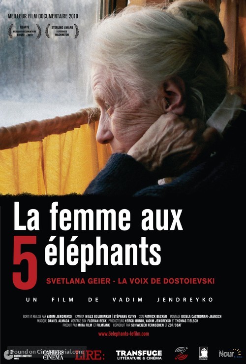 Die Frau mit den 5 Elefanten - French Movie Poster