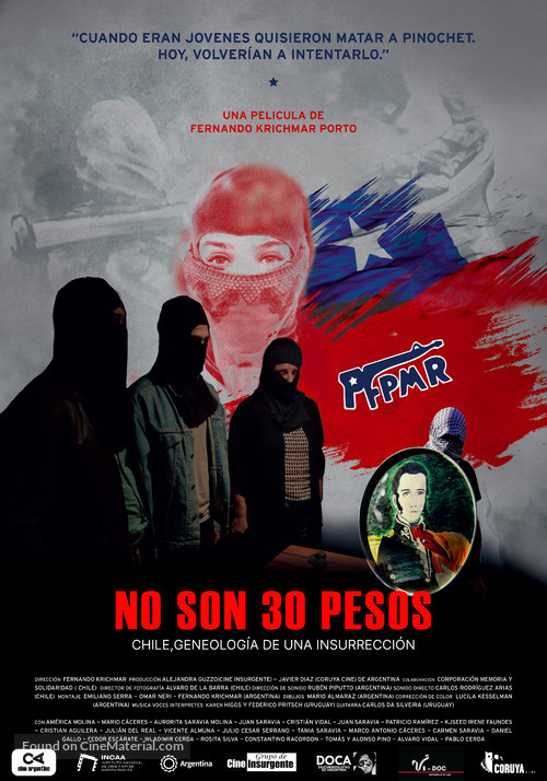 No son 30 pesos: Chile, genealog&iacute;a de una insurrecci&oacute;n - Argentinian Movie Poster