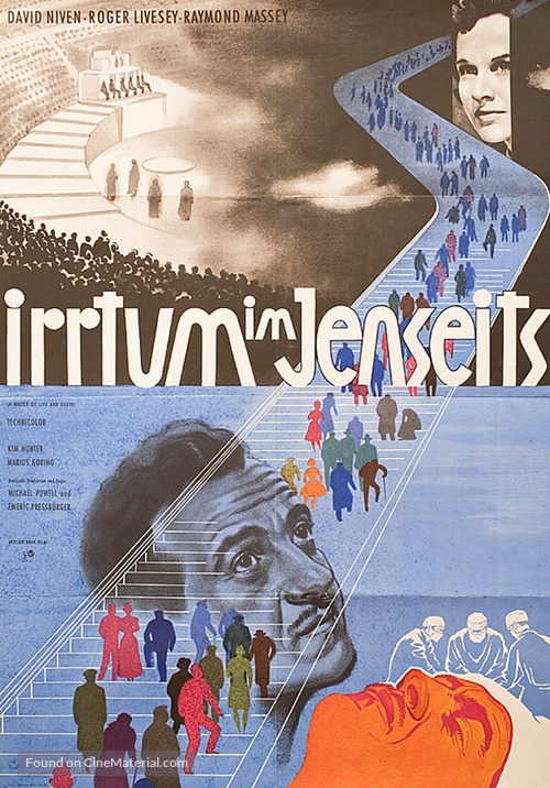 A Matter of Life and Death - German Movie Poster