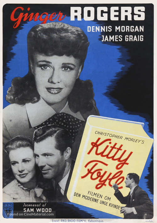 Kitty Foyle: The Natural History of a Woman - Danish Movie Poster