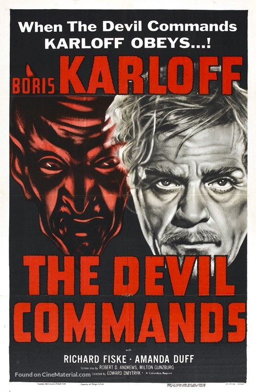 The Devil Commands - Movie Poster