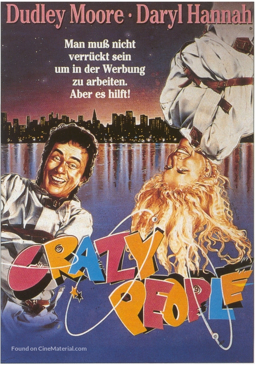 Crazy People - German VHS movie cover