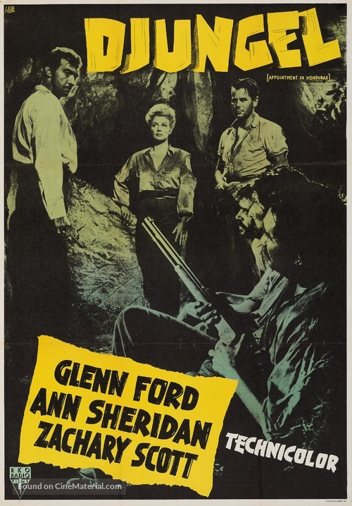 Appointment in Honduras - Swedish Movie Poster