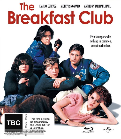 The Breakfast Club - New Zealand Blu-Ray movie cover