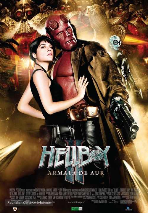 Hellboy II: The Golden Army - Romanian Movie Poster