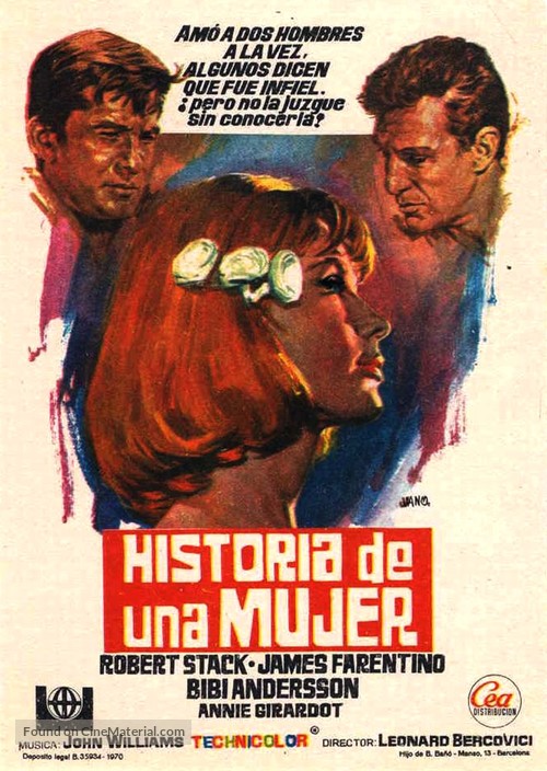 Storia di una donna - Spanish Movie Poster