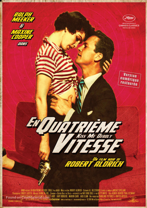 Kiss Me Deadly - French Re-release movie poster