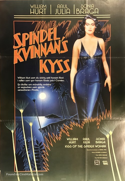 Kiss of the Spider Woman - Swedish Movie Poster