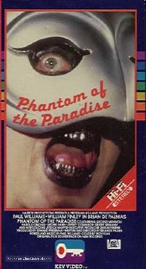 Phantom of the Paradise - VHS movie cover