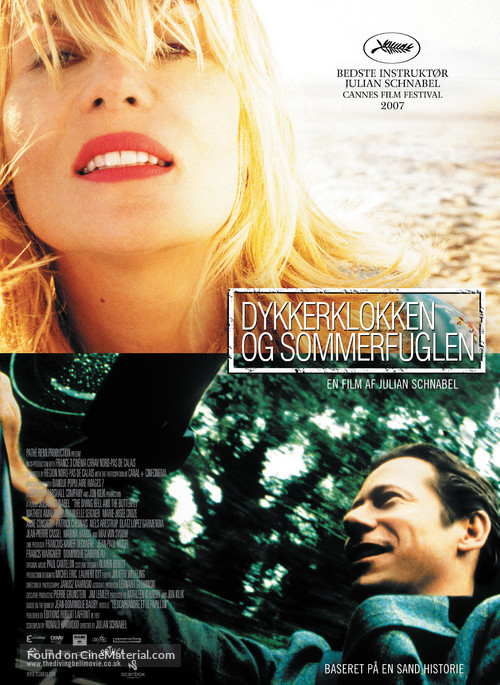 Le scaphandre et le papillon - Danish Movie Poster