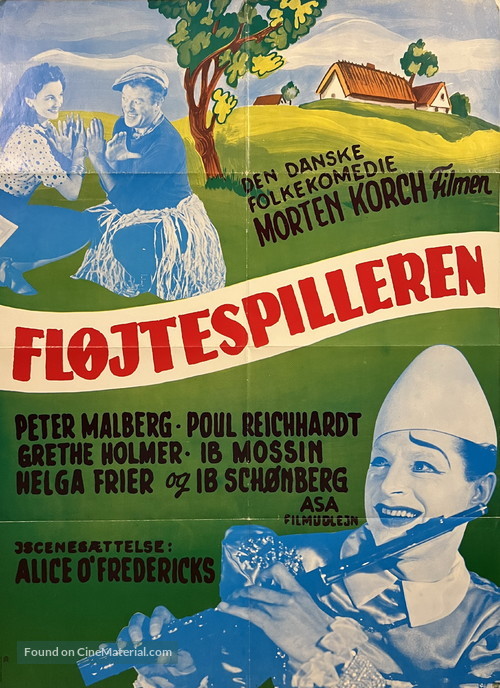 Fl&oslash;jtespilleren - Danish Movie Poster