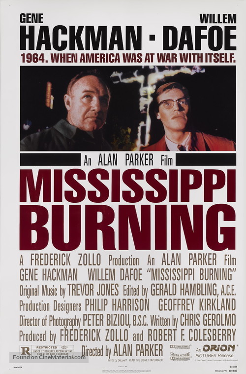 Mississippi Burning - Movie Poster