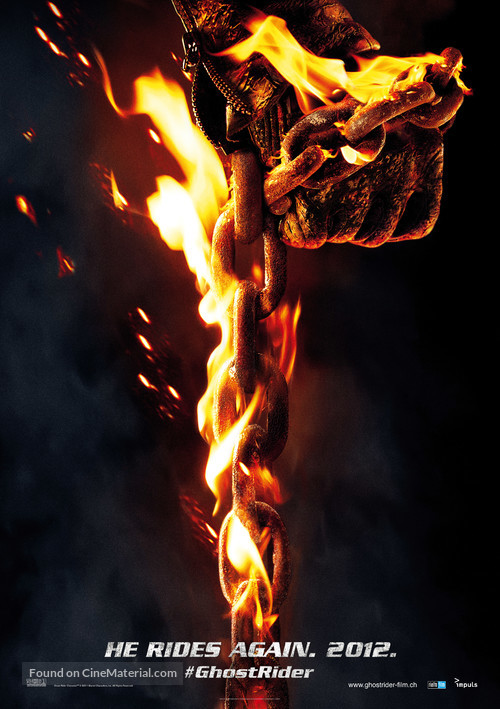 Ghost Rider: Spirit of Vengeance - Swiss Movie Poster