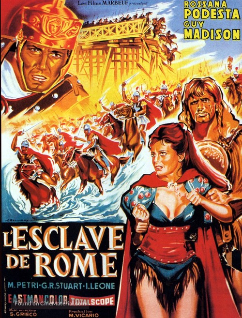 La schiava di Roma - French Movie Poster