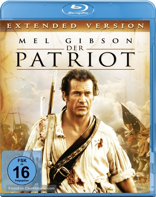 The Patriot - German Blu-Ray movie cover